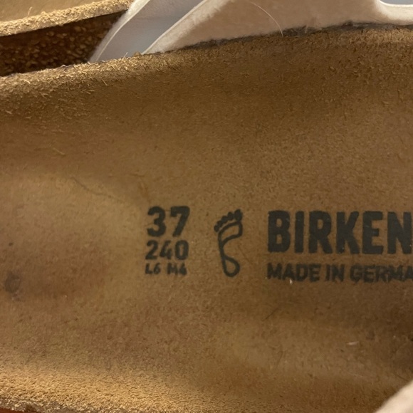 White Florida Three Strap Birkenstock Sandals size 37 - Picture 4 of 6